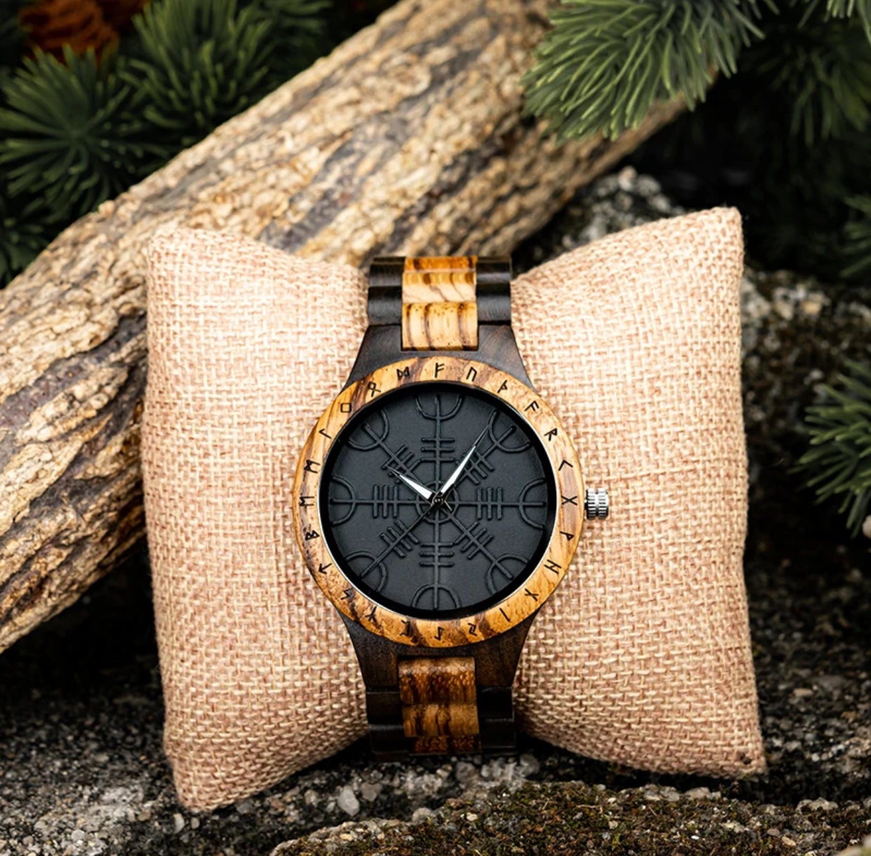 Wooden viking watch discount
